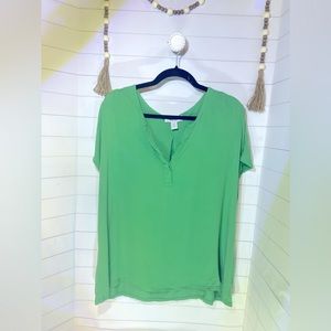 Nine West XXL Green Blouse